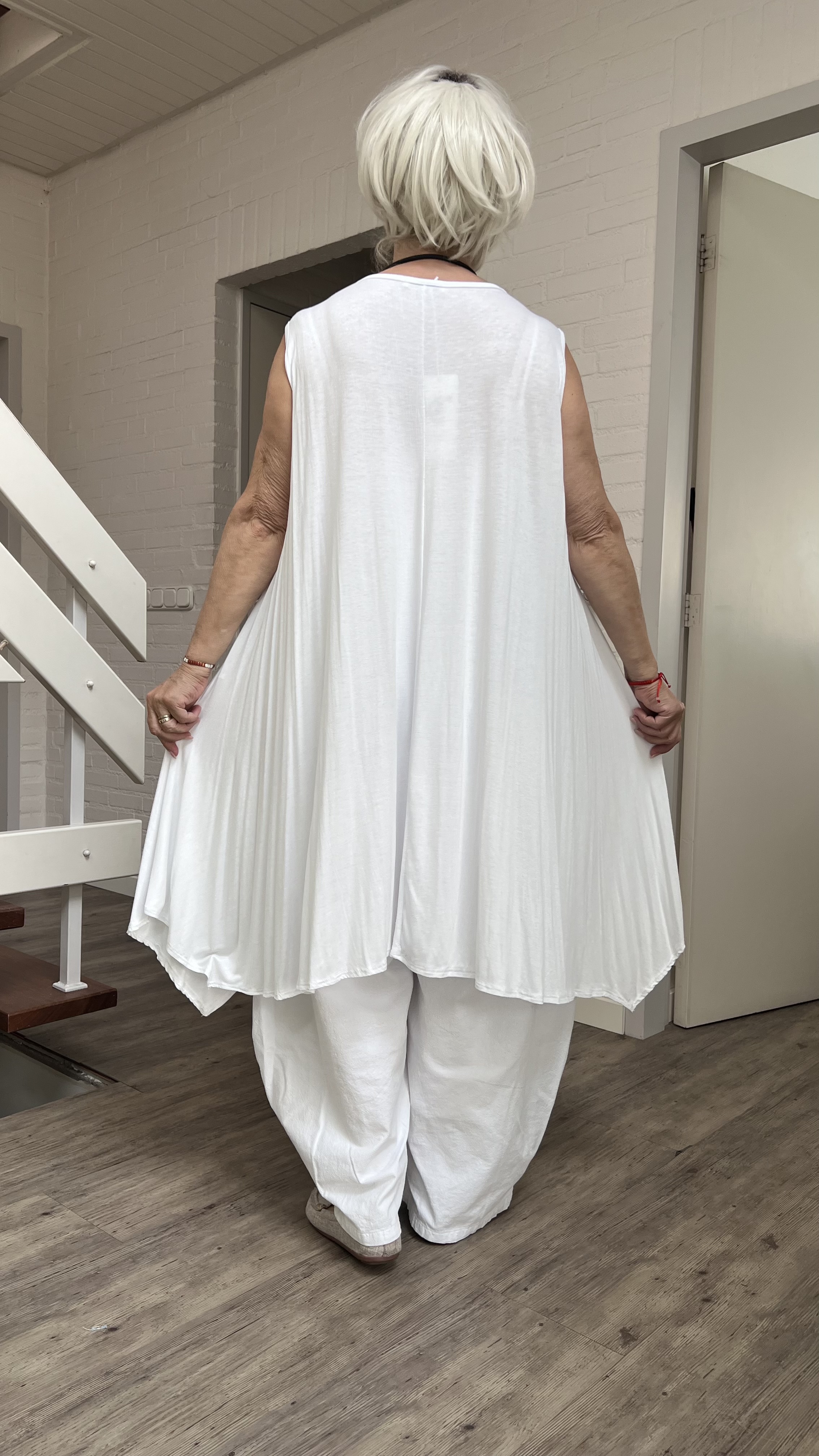 Moonshine  viscose  A-lijn tuniek stretch/in meerdere kleuren