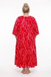 Vincenzo Allocca oversized viscose  BOHO A-lijn jurk apart
