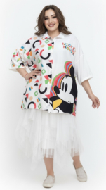 ITALIA oversized viscose blouse/hemd