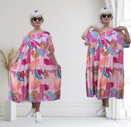 Sissi BOHO viscose A-lijn jurk