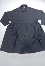 H-4 style A-lijn jurk + vest /zwart /apart