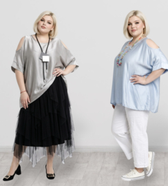 ITALIA oversized viscose blouse/top /in meerdere kleuren
