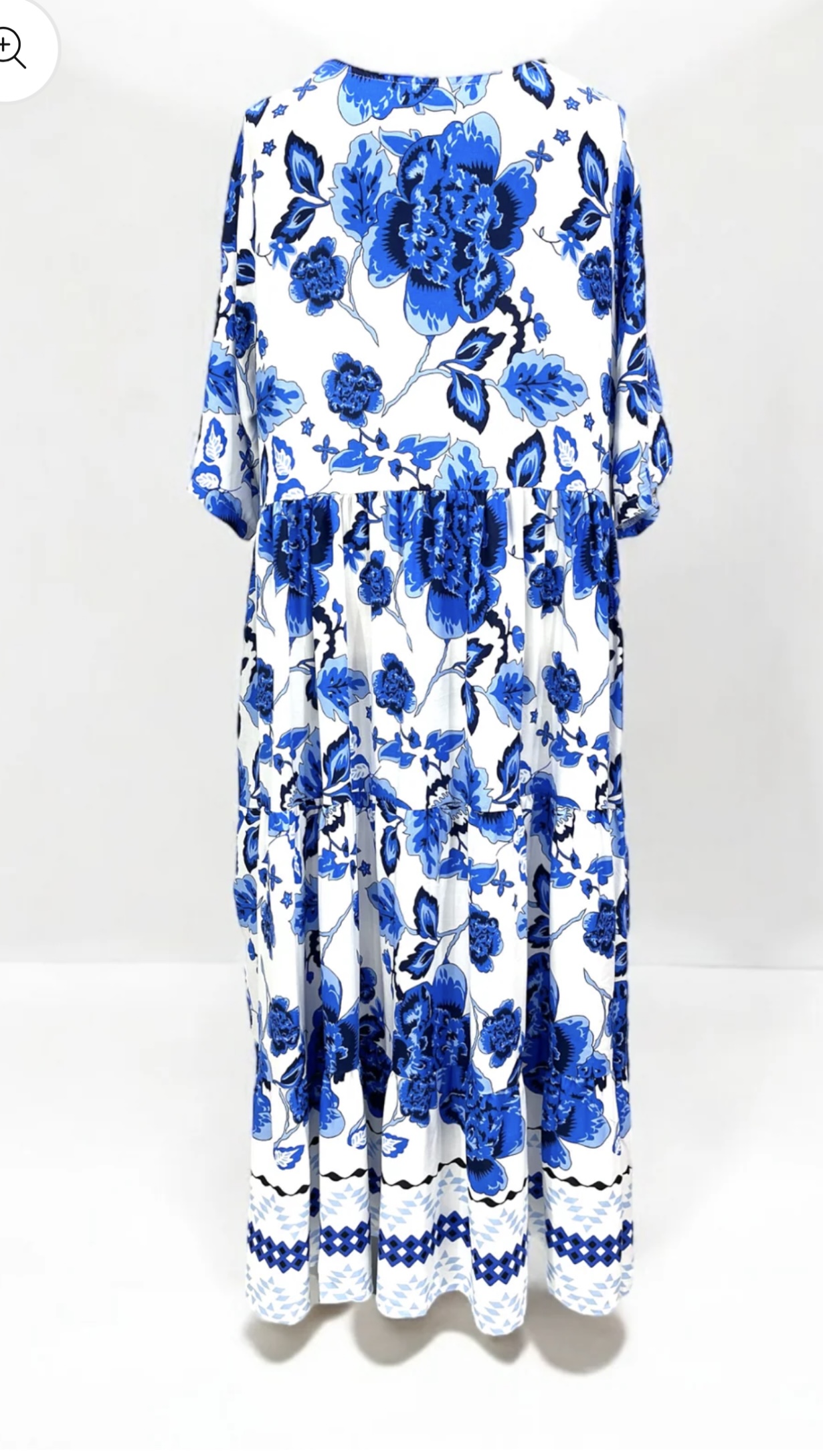 Vincenzo Allocca oversized viscose  BOHO A-lijn jurk apart