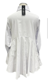 Vincenzo Allocca oversized katoen A-lijn blouse/tuniek stretch/in meerdere kleuren