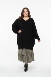 ITALIA oversized viscose gebreide tuniek/top/in meerdere kleuren