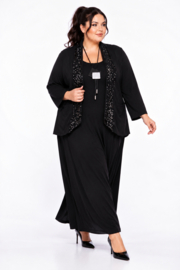ITALIA MODA oversized viscose crepe vest/blazer met pailetten/in meerdere kleuren