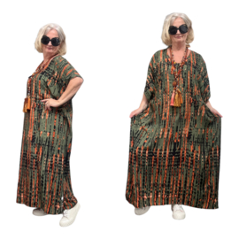 ITADIVA zomer viscose poncho/niet doorschijnende