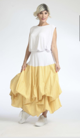 AKH oversized katoen rok met verstelbare plooien