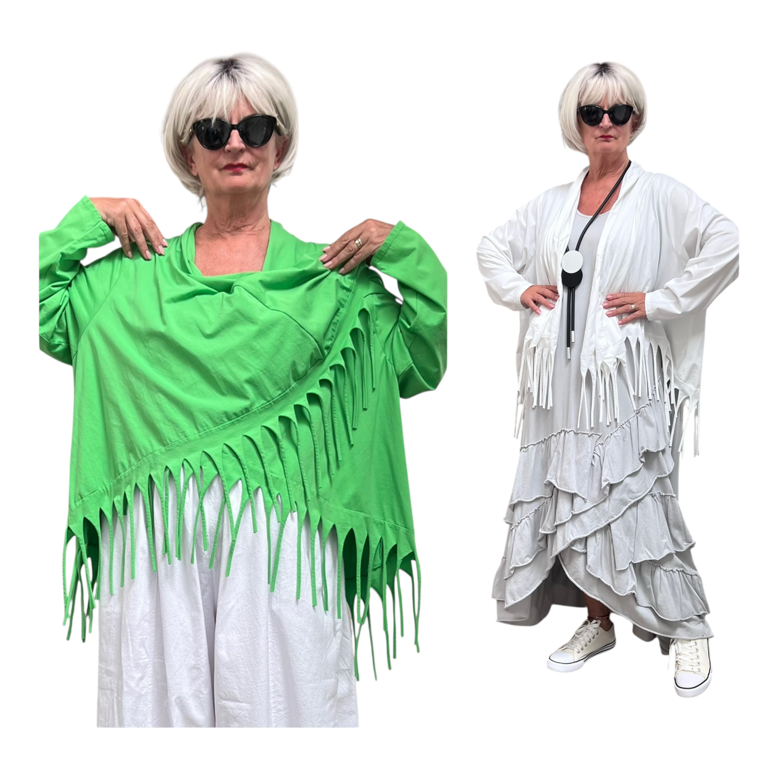 Moonshine oversized jersey  katoen vest  stretch/in meerdere kleuren