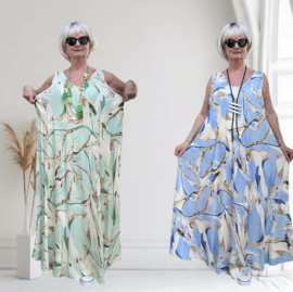 Sissi A-lijn viscose jurk apart /in meerdere kleuren