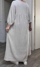 ITALIA MODA oversized katoen mousseline A-lijn jurk /in meerdere kleuren