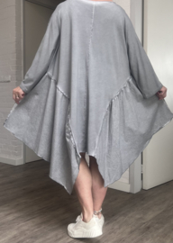 Vincenzo Allocca oversized de modieuze kleuring katoen A-lijn jurk/tuniek apart stretch