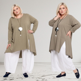 Moonshine katoen tricot A-lijn tuniek stretch apart