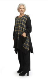 AKH  oversized  viscose tuniek/jurk zwart /stretch