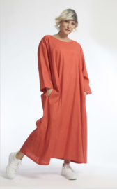 AKH oversized viscose/linnen jurk apart