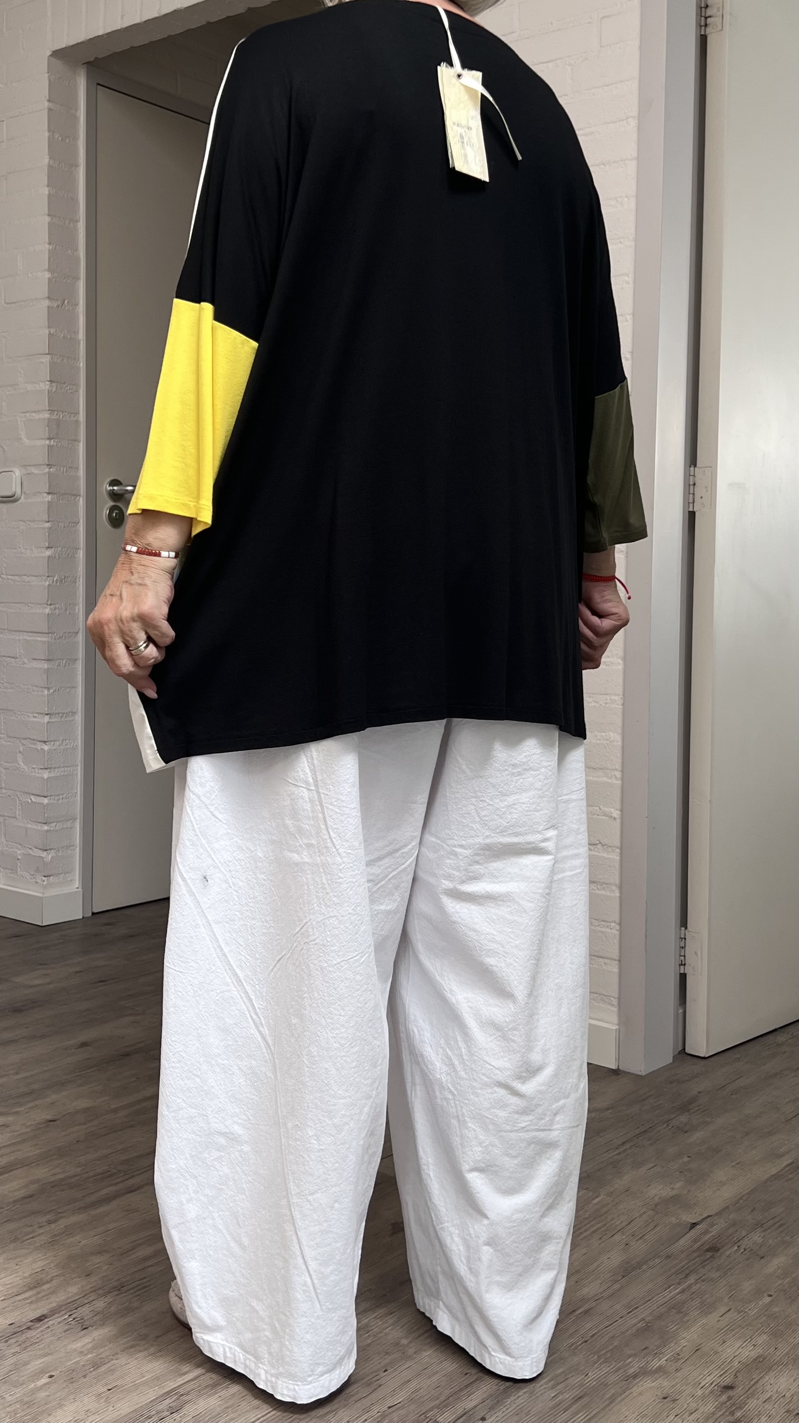 Zedd Plus viscose top met ketting stretch