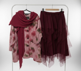 Moonshine de modieuze kleuring oversized tule rok gevoerd /in meerdere kleuren