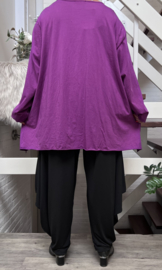 Moonshine jersey katoen A-lijn tuniek/jurk stretch  apart/in meerdere kleuren