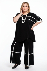 ITALIA MODA oversized viscose mix tuniek + broek stretch