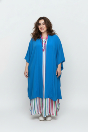 AKH oversized chique A-lijn blazer/vest met zakken apart