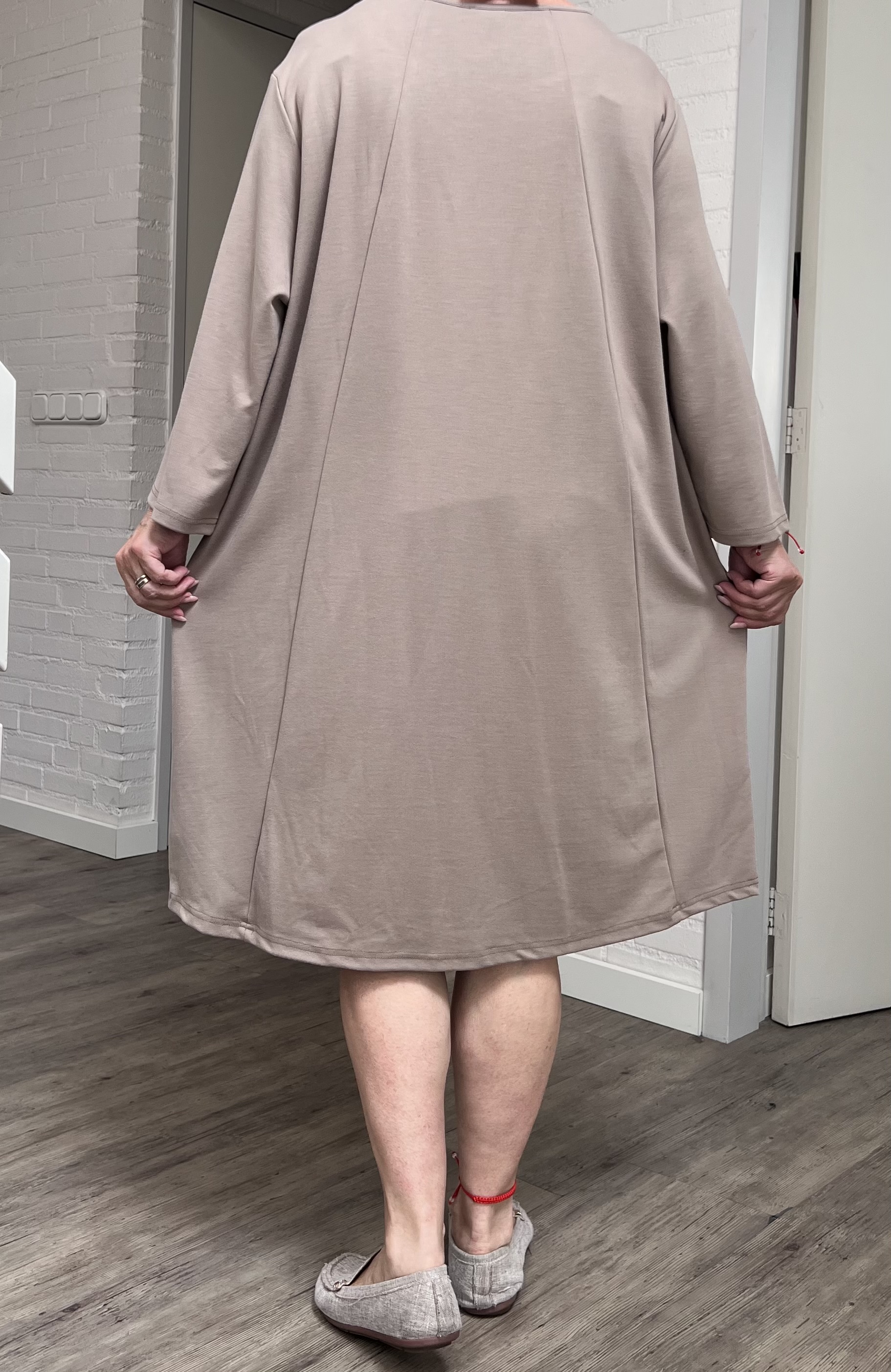 KEKOO design viscose A-lijn jurk stretch