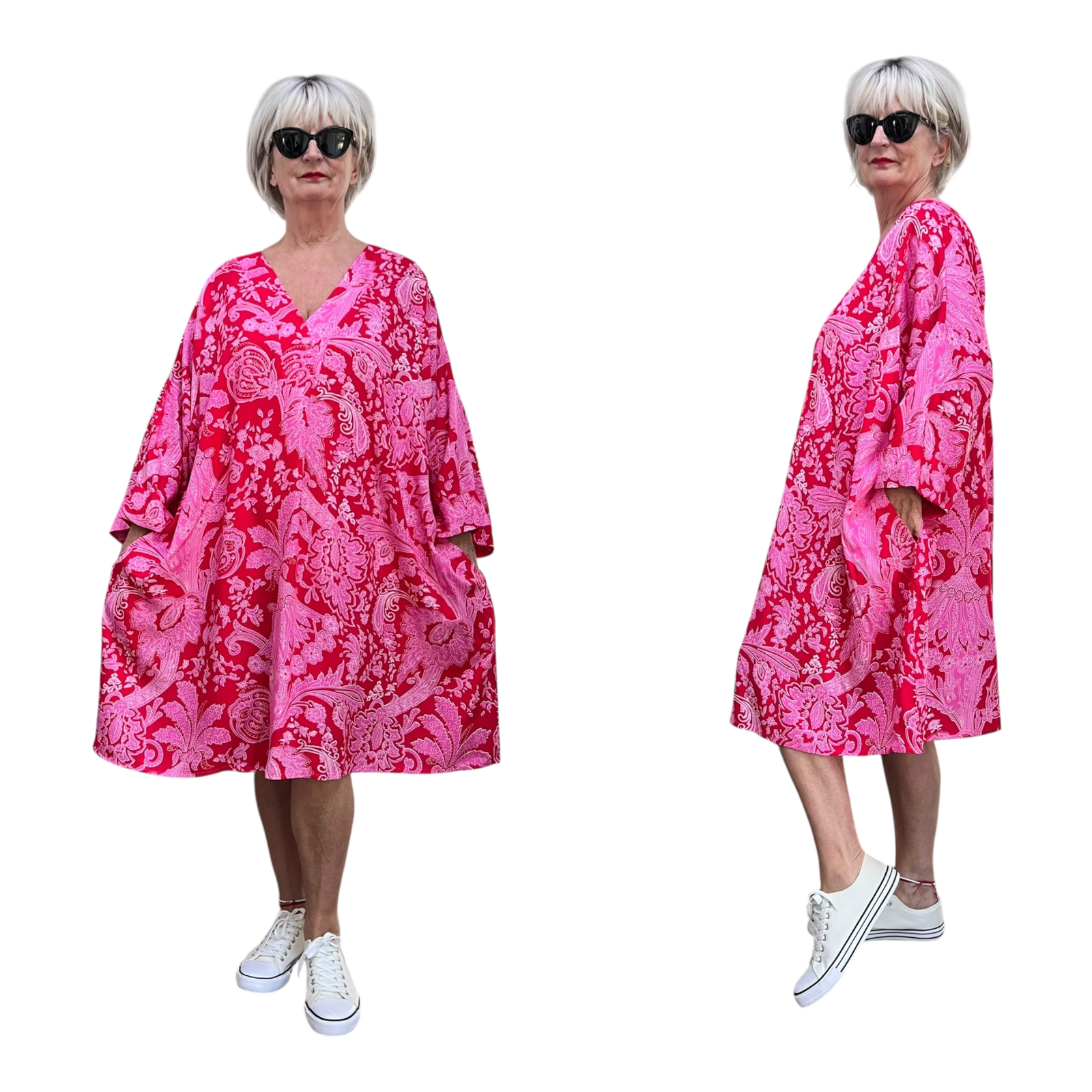 Vincenzo Allocca oversized viscose jurk/tuniek