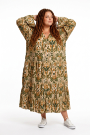 Sissi BOHO oversized A-lijn viscose jurk apart