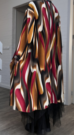 AKH viscose oversized A-lijn jurk met zakken apart stretch