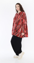 AKH oversized jersey viscose mix A-lijn tuniek apart stretch