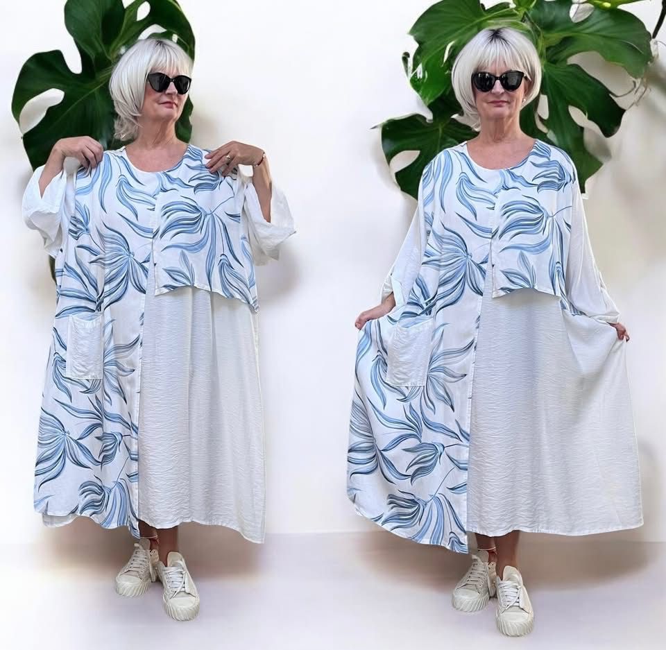 ITALIA MODA viscose  A-lijn jurk /in meerdere kleuren