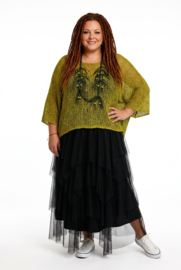 MB katoen/acryl oversized zacht  gebreide top stretch /in meerdere kleuren