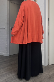 AKH oversized katoen A-lijn top/tuniek  stretch