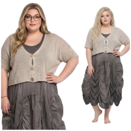 ITALIA MODA  oversized jersey  korte vest  stretch