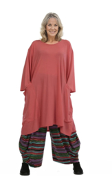 AKH oversized viscose mix  A-lijn tuniek apart stretch