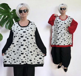 Naveed  oversized viscose gebreide top/poncho stretch/in meerdere kleuren