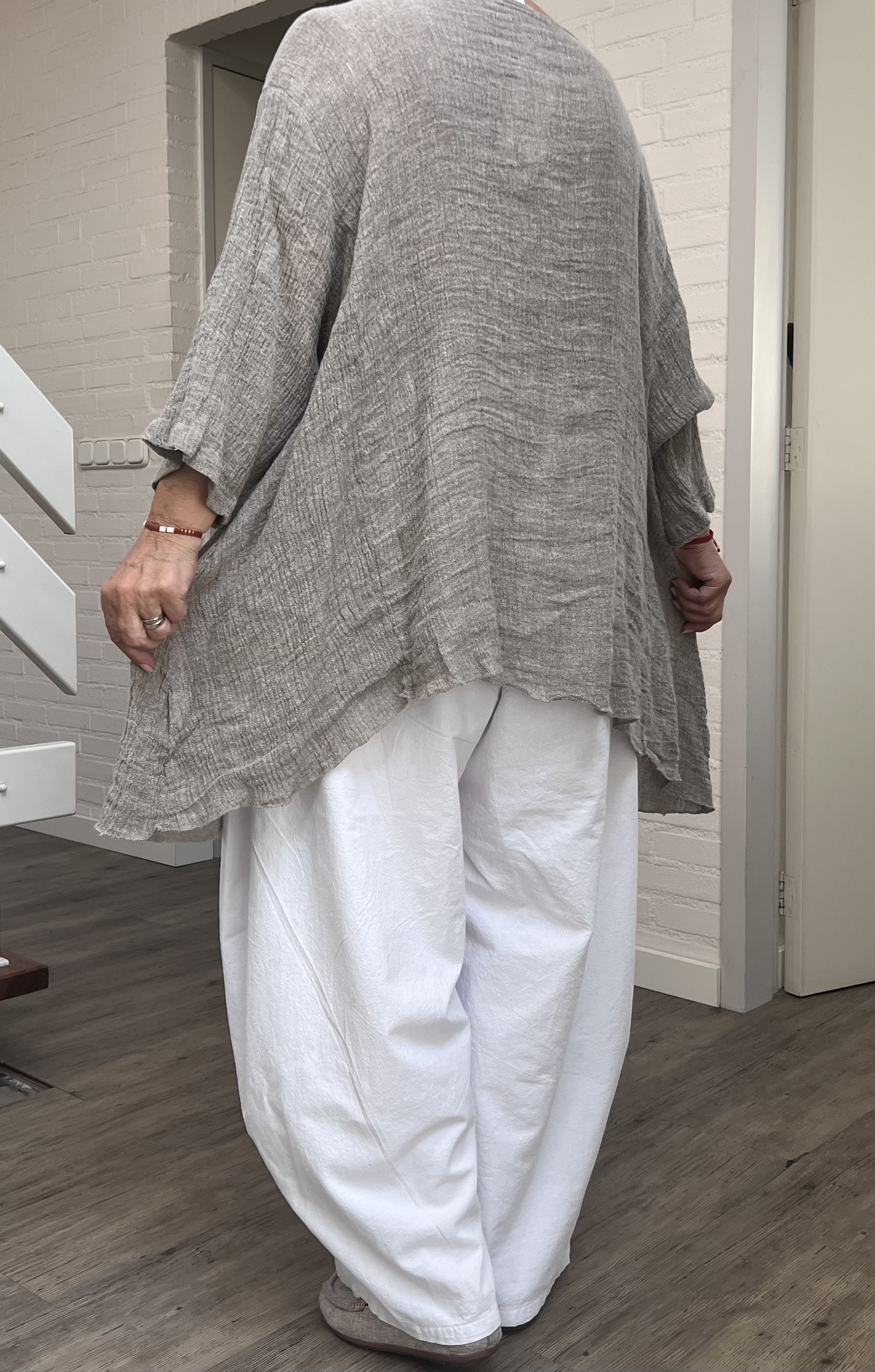Moonshine oversized linnen top/tuniek apart