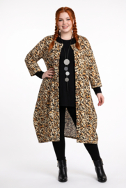 AKH oversized viscose/linnen A-lijn blazer/vest apart