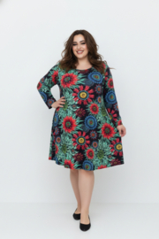 New Jersey viscose A-lijn jurk/tuniek / stretch