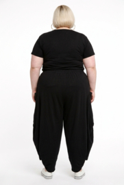 Moonshine katoen ballonbroek apart zwart stretch