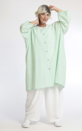 AKH oversized katoen A-lijn blazer/zomerjas tuniek apart