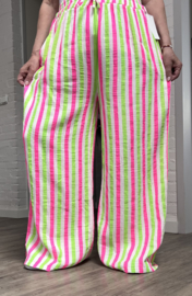 ITALIA MODA oversized katoen mousseline tuniek + broek /in meerdere kleuren