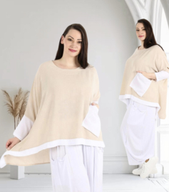 AKH viscose linnen look oversized A-lijn top
