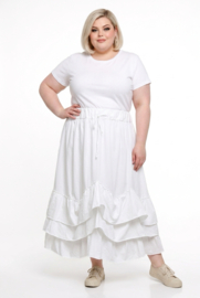 Moonshine katoen jersey rok wit