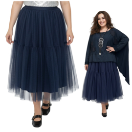 Deep Pink oversized tule rok gevoerd