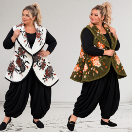 ITALIA  wol mix mouwloos vest stretch /in meerdere kleuren