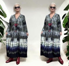 Ophilia viscose A-lijn jurk  stretch