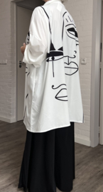 ITALIA oversized viscose blouse/hemd