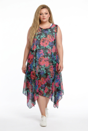 AKH oversized chique chiffon A-lijn  jurk/overjurk /tuniek apart