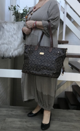 Giulia Pieralli luxe designer dames handtas bruin - Fashion glamour bag
