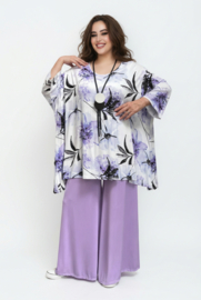 AKH oversized viscose A-lijn tuniek/top apart stretch